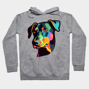 Pop Culture Dobermann Doggy Sticker Hoodie